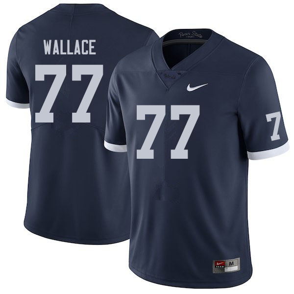 NCAA Nike Men's Penn State Nittany Lions Caedan Wallace #79 College Football Authentic Navy Stitched Jersey QUA3098JD